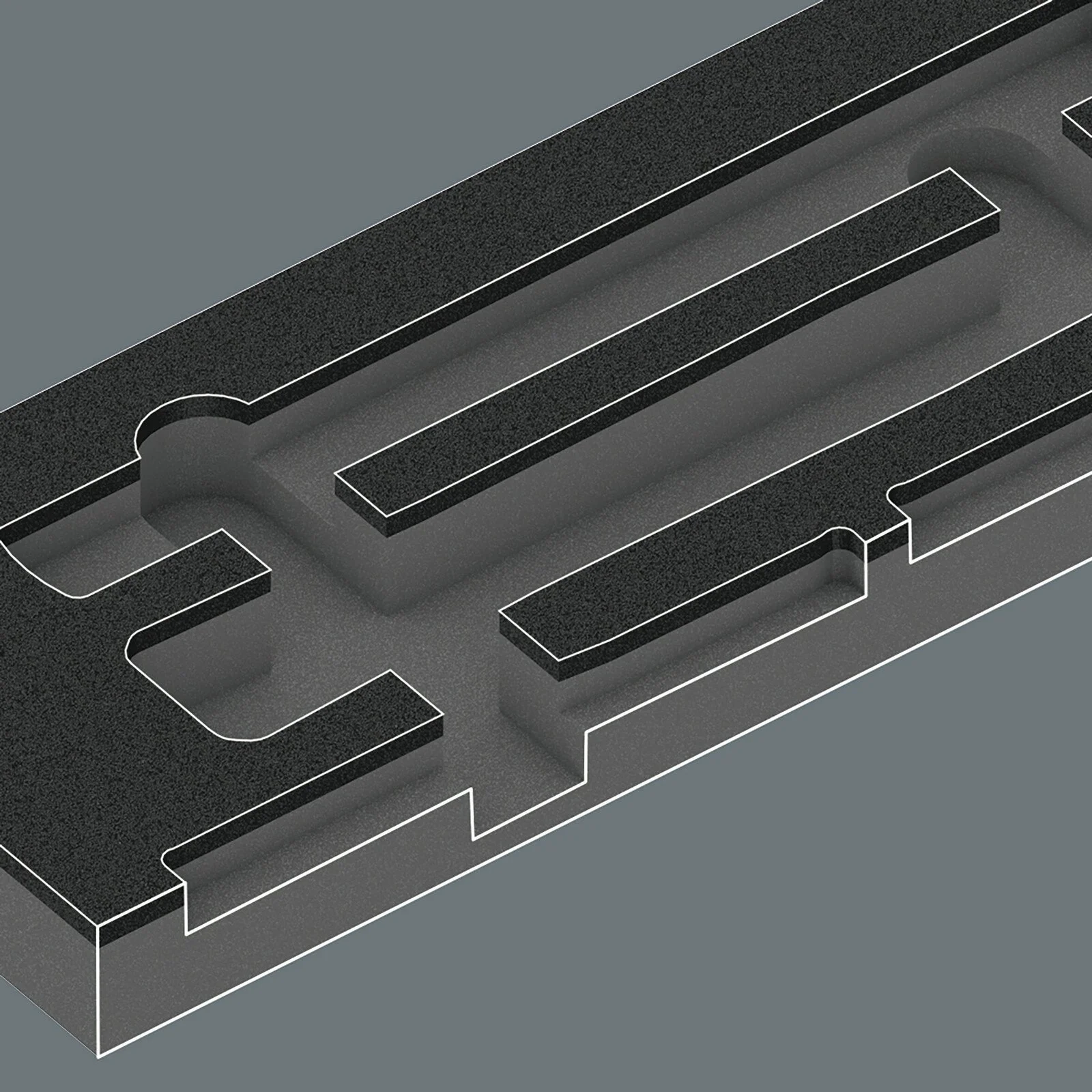 Wera 150182 (9782) PICARD & RENNSTEIG Hammer & Punch Foam Module Set - Image 3