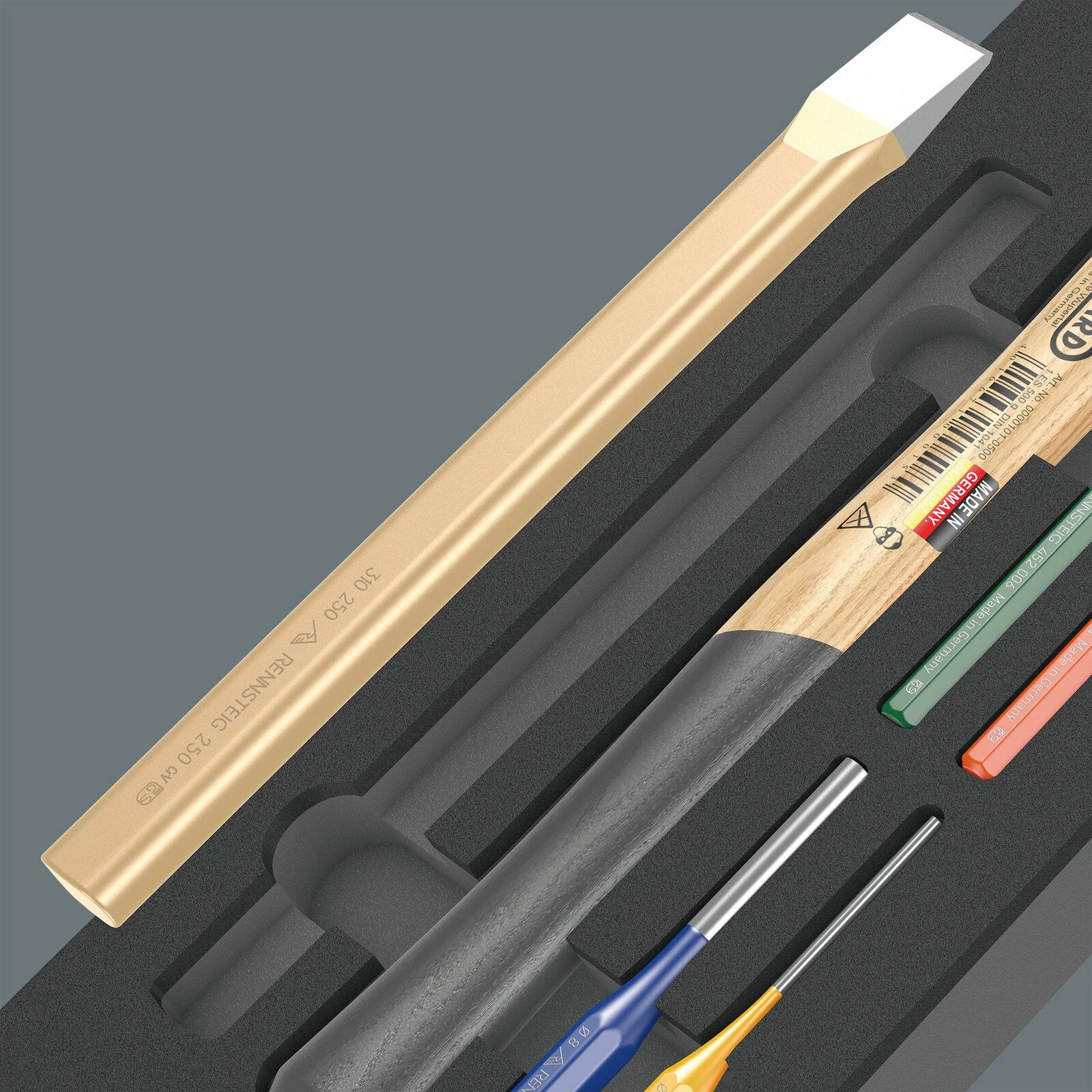 Wera 150182 (9782) PICARD & RENNSTEIG Hammer & Punch Foam Module Set - Image 2