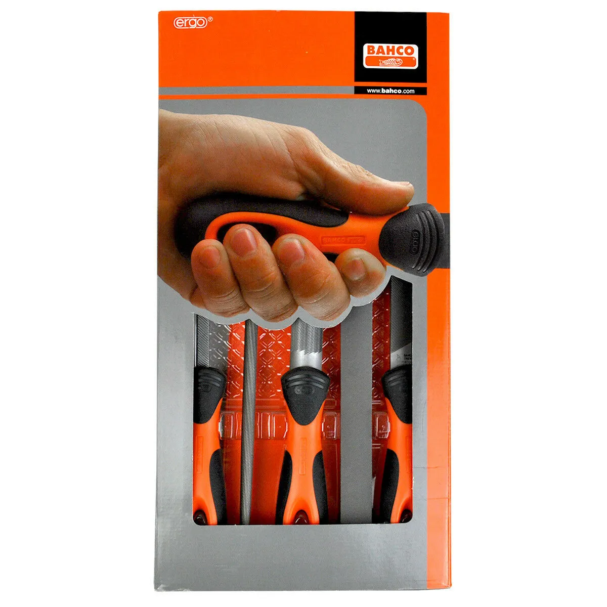 Bahco 1-478-10-1-2 ERGO Sandvik 5 Piece Engineers File Set 10" / 250mm - Image 3