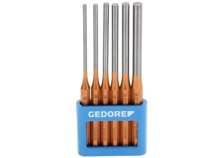 Gedore 119L 6 Piece Pin Punch Set 4-10mm In Holder
