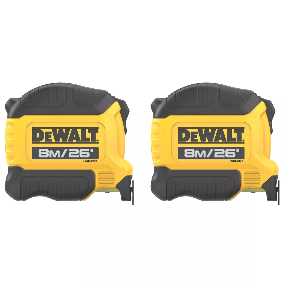 DeWalt DWHT38127-9 8m Tape Measure Set 2 Pack - Image 2