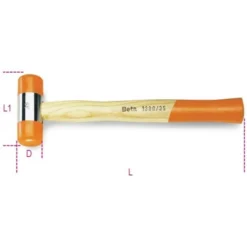 Beta Tools Beta 1390 Plastic Hammer Wood Handle 22mm 134g
