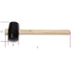 Beta Tools Beta 1393 Hard Rubber Head Hammer Mallet 60mm