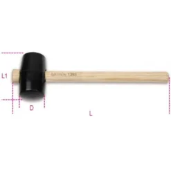 Beta Tools Beta 1393 Hard Rubber Head Hammer Mallet 60mm