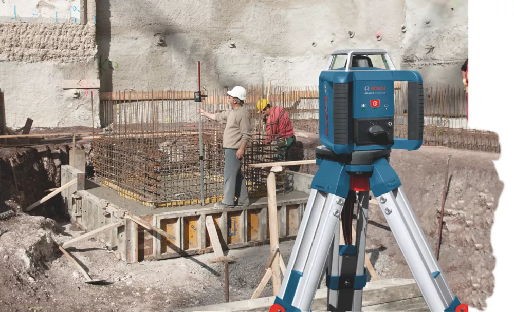 Bosch GRL400 Red Self-Levelling Rotary Laser Level With Receiver - Image 6