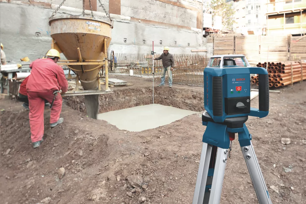 Bosch GRL400 Red Self-Levelling Rotary Laser Level With Receiver - Image 7