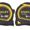 Stanley 8m Tape Measure 2 Pack