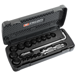 Facom 245.J1A 18 Piece Gasket Punch Kit - Cutting Capacity 3-30mm