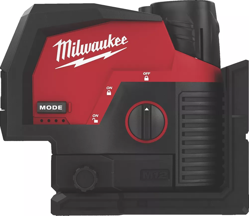 Milwaukee M123PL-401C 12V 1 X 4.0Ah Li-Ion RedLithium Green Self-Levelling Cross-Line Laser Level - Image 2