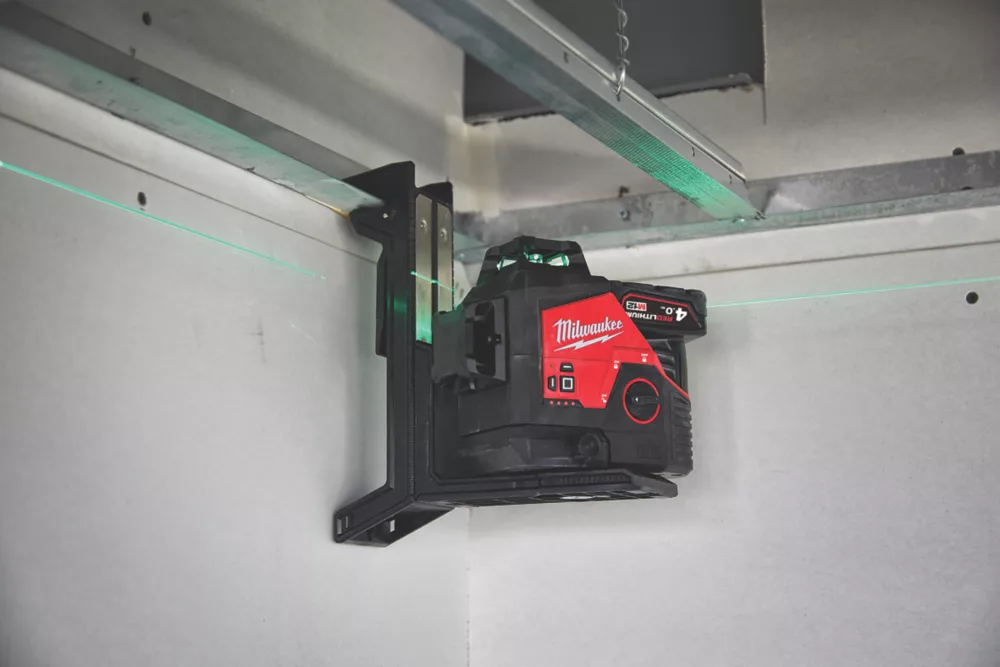 Milwaukee M123PL-401C 12V 1 X 4.0Ah Li-Ion RedLithium Green Self-Levelling Cross-Line Laser Level - Image 6