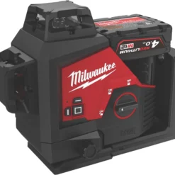Milwaukee M123PL-401C 12V 1 X 4.0Ah Li-Ion RedLithium Green Self-Levelling Cross-Line Laser Level