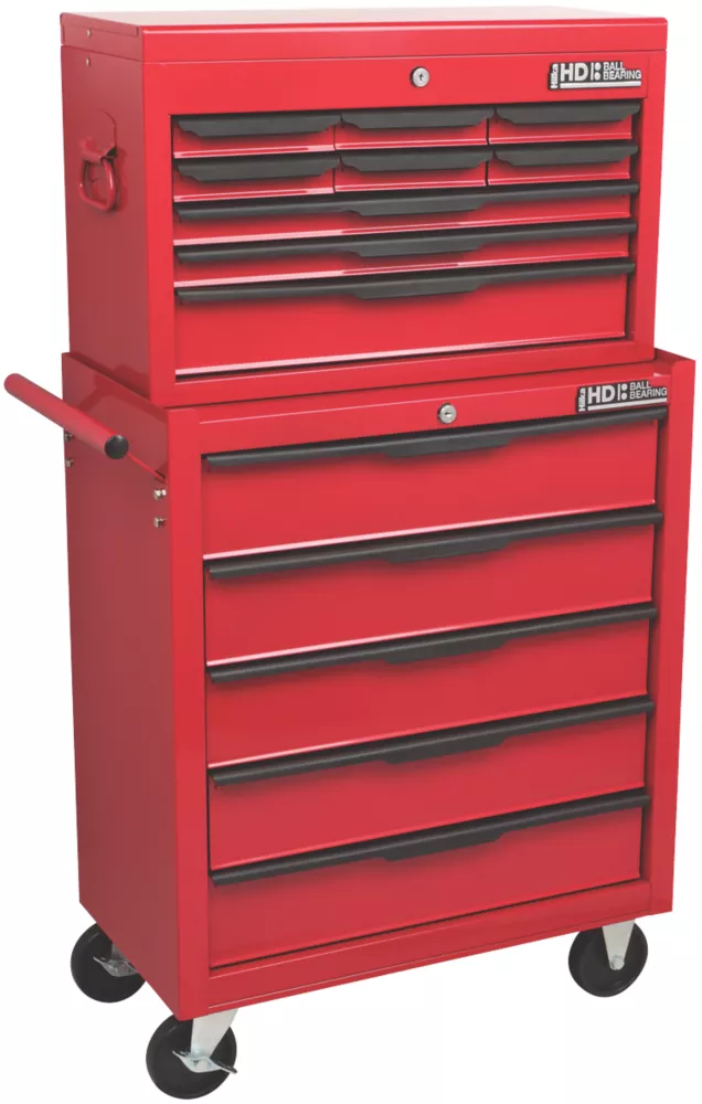 Hilka Pro-Craft 14-Drawer Combination Set With Ball Bearing Drawer Slides