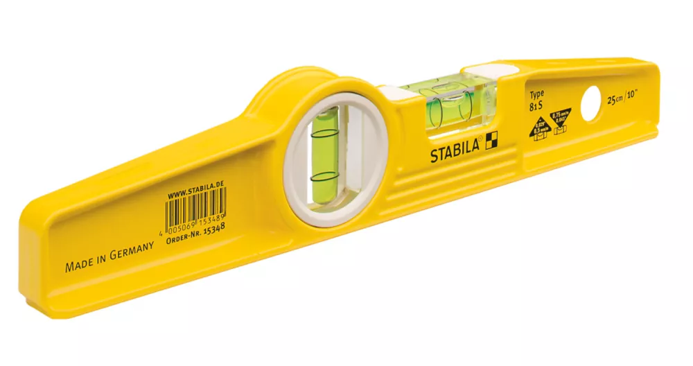 Stabila 81S Torpedo Spirit Level 10" (25cm)