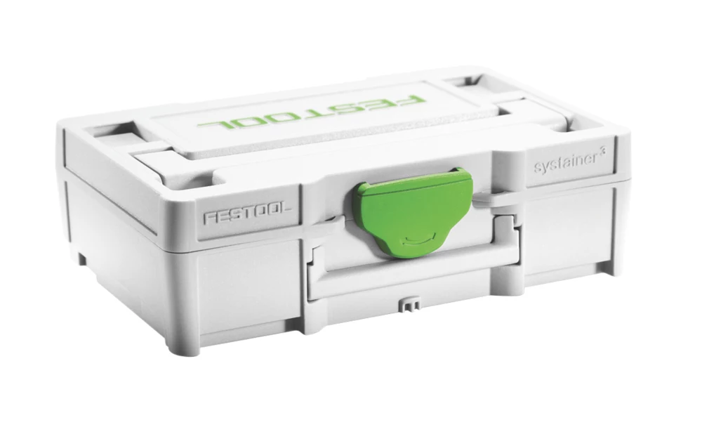 Festool Systainer³ SYS3 XXS 33 GRY Stackable Organiser 4 1/4"