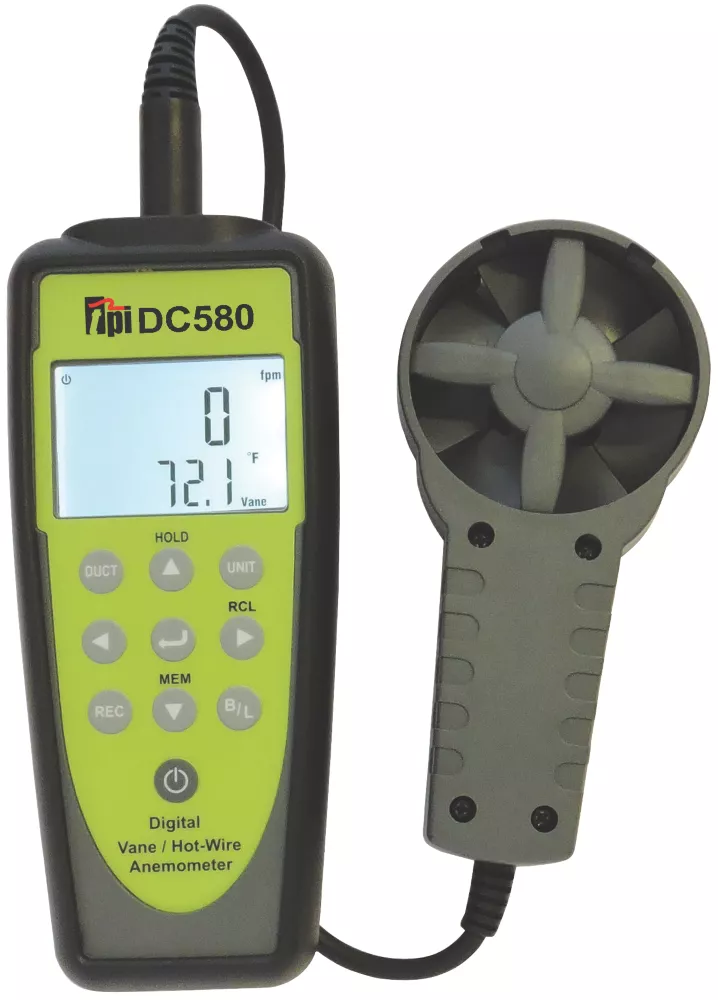 TPI DC580C3 Bluetooth Hotwire & Vane Anemometer - Image 3