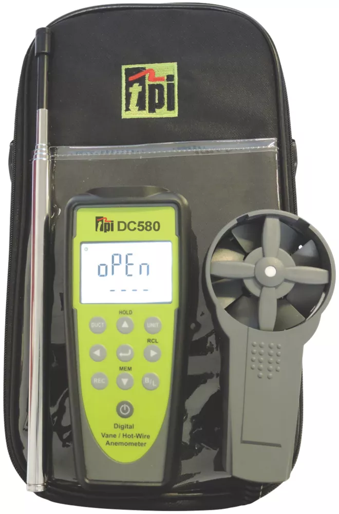 TPI DC580C3 Bluetooth Hotwire & Vane Anemometer