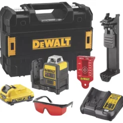 DeWalt DCE0811D1R-GB 12V 1 X 2.0Ah Li-Ion XR Red Self-Levelling Multi-Line Laser Level