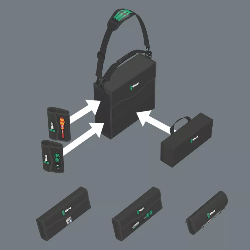 Wera 2GO 2 Portable Tool Carrying System 3 Pack - Image 5