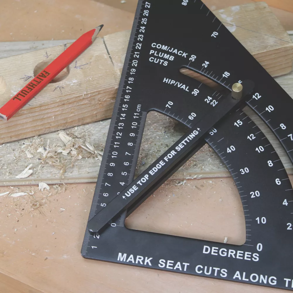 Faithfull Adjustable Quick Rafter Square 12" (300mm) - Image 3