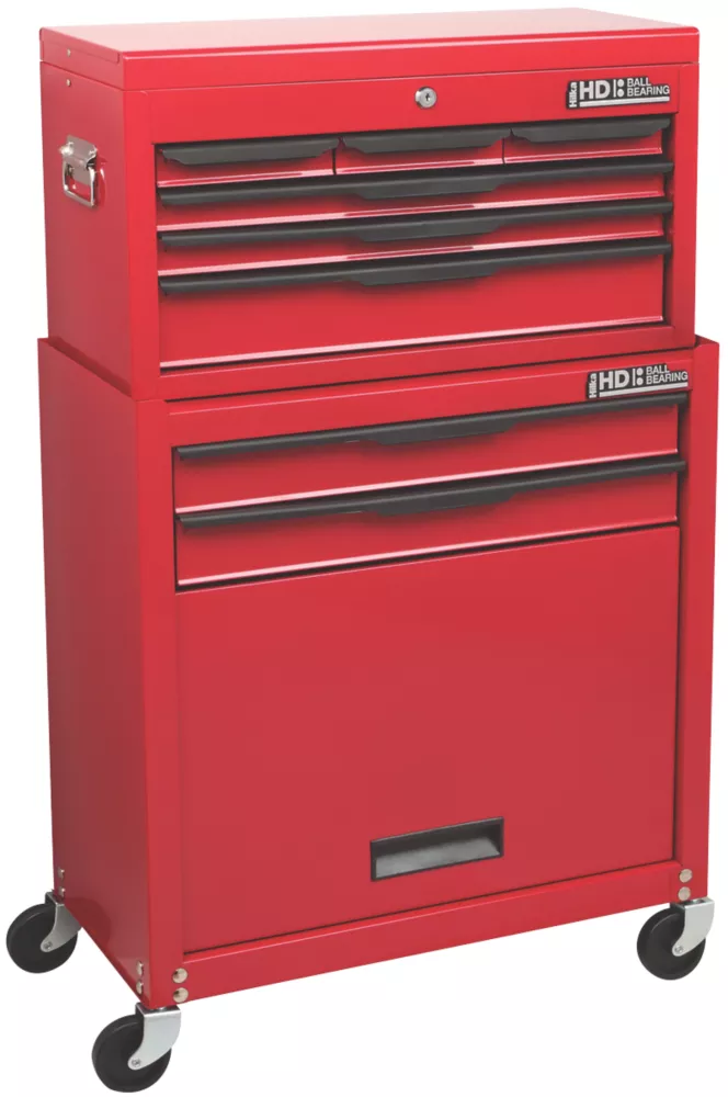 Hilka Pro-Craft 8-Drawer Combination Set With Ball Bearing Drawer Slides