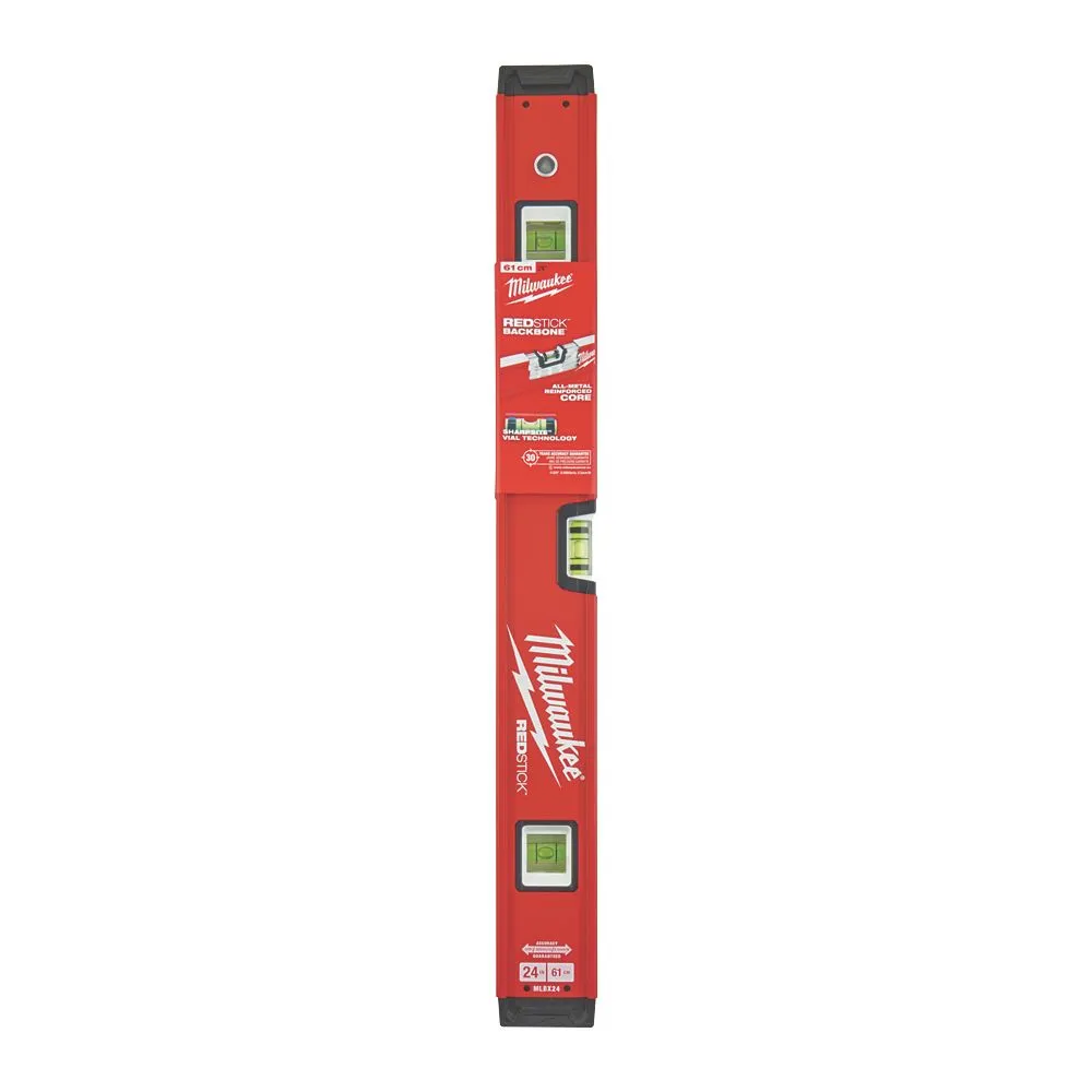 Milwaukee Redstick Backbone Spirit Level 23" (600mm) - Image 2