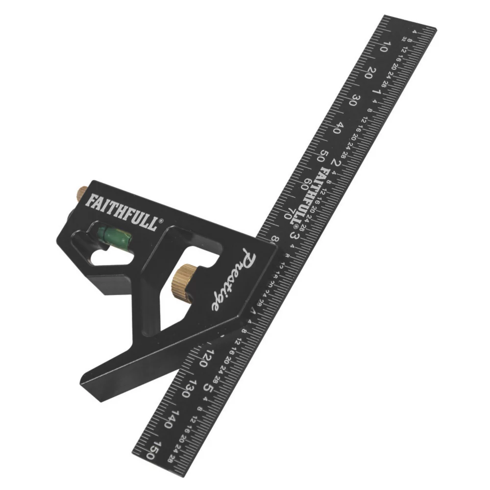 Faithfull Combination Square 6" (150mm) - Image 2