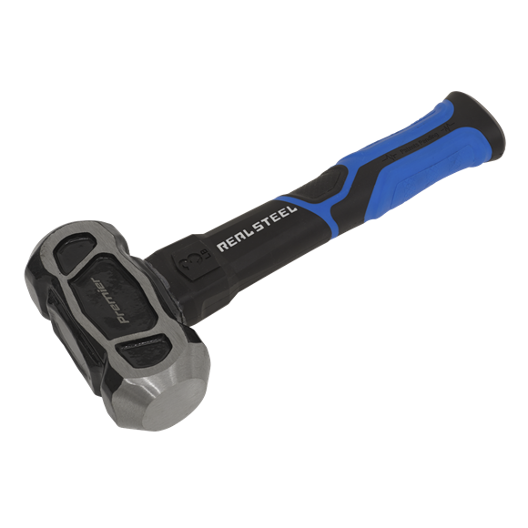 Sealey CHU301 3lb Unbreakable Club Lump Hammer Carbon Steel Head & Rubber Grip