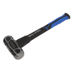 Sealey SLHU041 4lb Unbreakable Club Lump Hammer - Long Handle With Rubber Grip