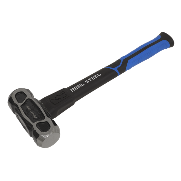 Sealey SLHU041 4lb Unbreakable Club Lump Hammer - Long Handle With Rubber Grip