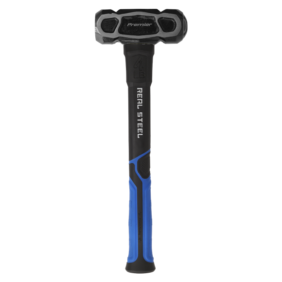 Sealey SLHU041 4lb Unbreakable Club Lump Hammer - Long Handle With Rubber Grip - Image 2