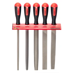 Teng Tools Teng WRFL05 5 Piece Engineers File Set On Wall Rack