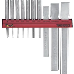 Teng Tools Teng WRPC10 10 Piece Punch &amp; Chisel Set On Wall Rack