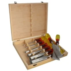 Irwin Marples Irwin 197791 Marples 8 Piece Splitproof Bevel Edge Chisel Set In Storage Box