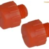 Thor 73-408PF Replacement Orange Plastic Face For Wooden &amp; Plastic Handle Hammer 25mm - 2 Pack